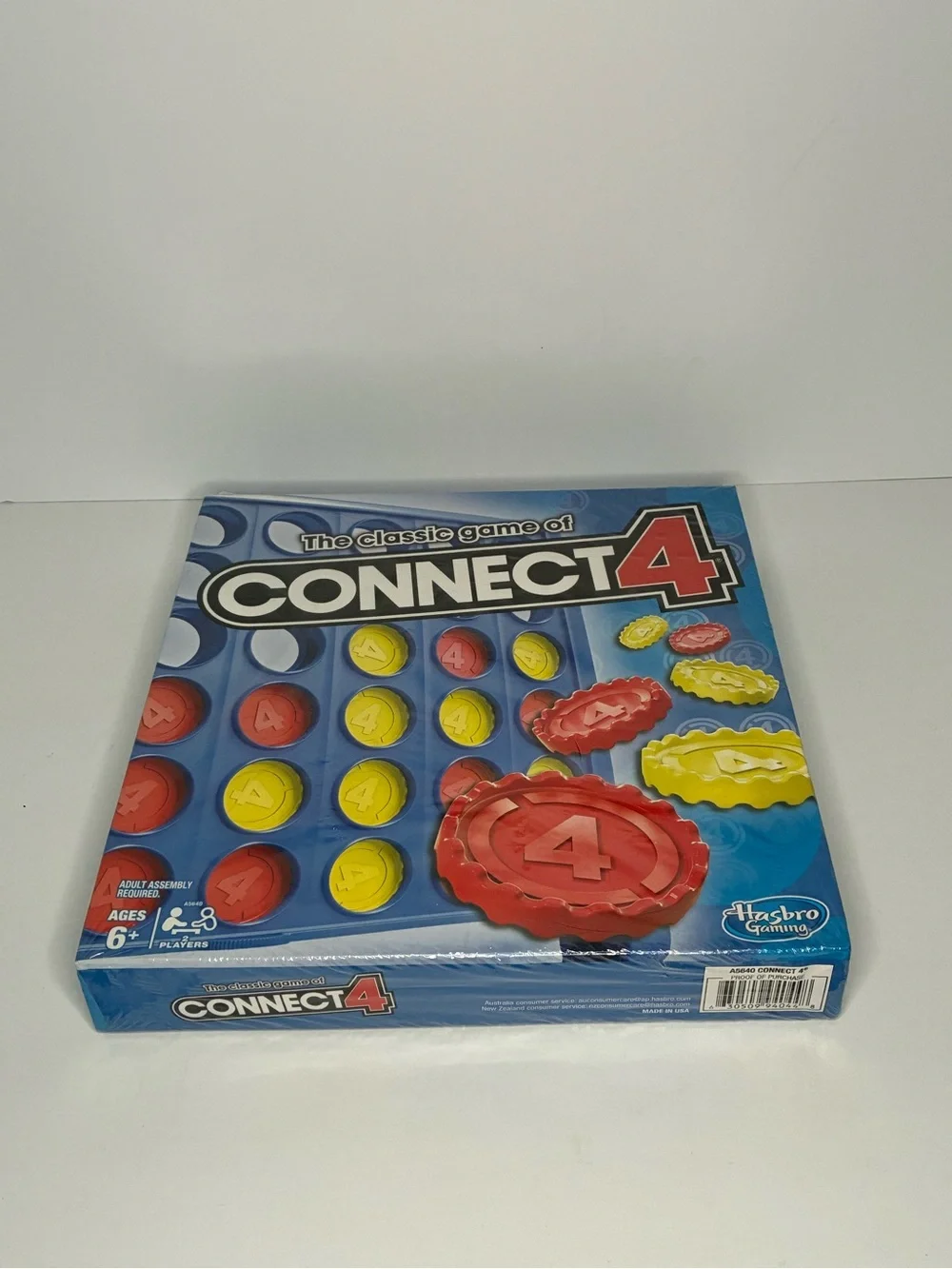 Hasbro Connect 4 Strategy Game - Red and Yellow Pieces